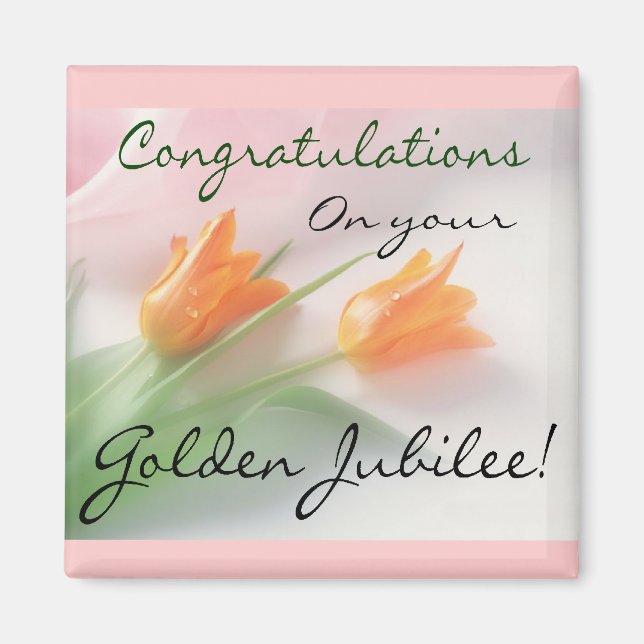 Catholic Nun "Golden Jubilee" Cards & Gifts Magnet (Front)