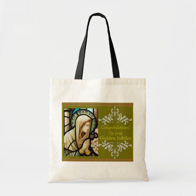 Catholic Nun "Golden Jubilee" Cards & Gifts Tote Bag (Front)