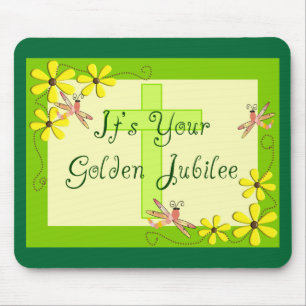 Catholic Nun Golden Jubilee Cards Mouse Mat