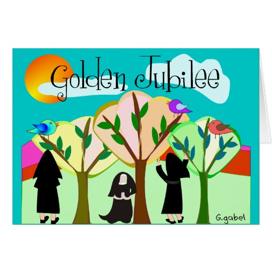 Catholic Nun Golden Jubilee Gifts Card