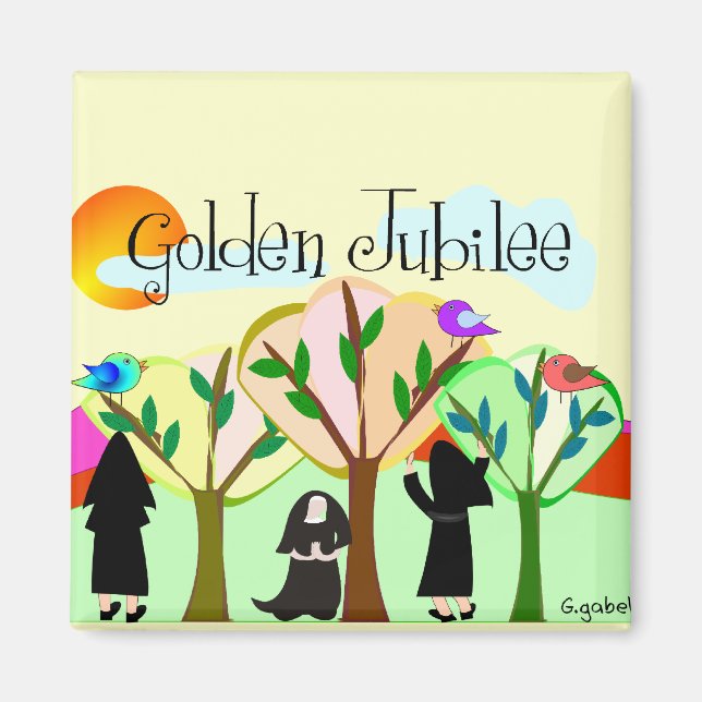 Catholic Nun Golden Jubilee Gifts Magnet (Front)