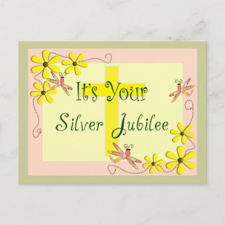 Catholic Nun Silver Jubilee Cards, Mugs, Tote Bags Postcard