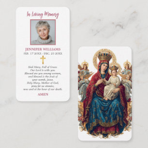 Catholic Prayer Card Our Lady of Perpetual Help