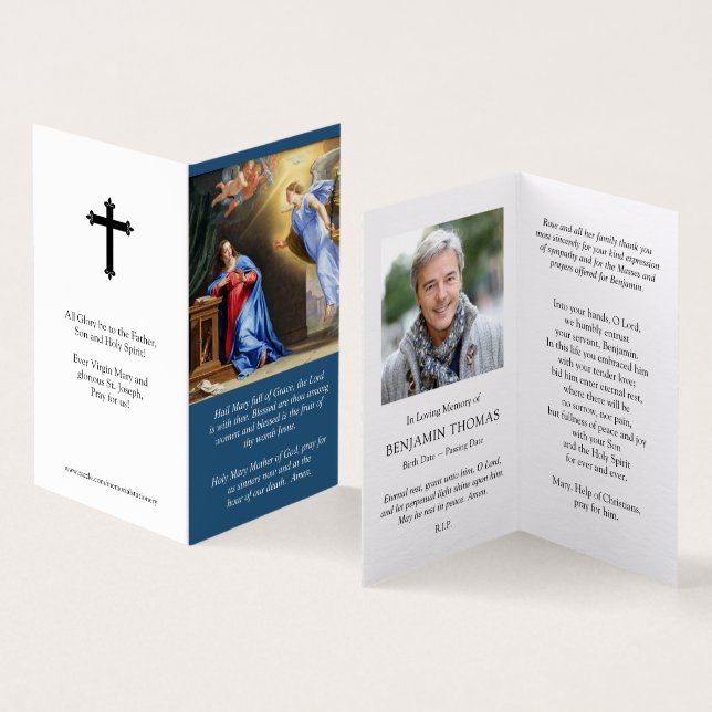Catholic Prayer Cards | Annonciation (Inside and Outside)