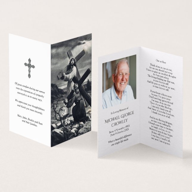 Catholic Prayer Cards | Antique de Jesus (Inside and Outside)