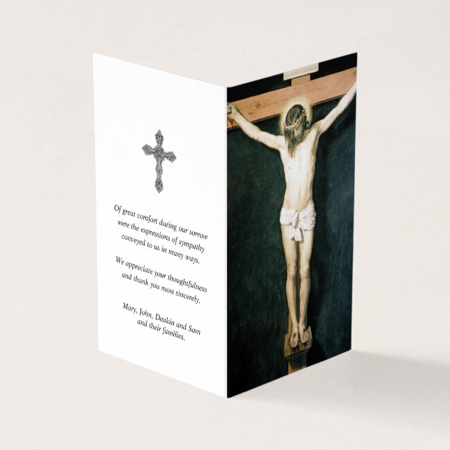 Catholic Prayer Cards | Crucifixion of Jesus 1 (Outside)