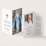 Catholic Prayer Cards | Hail Mary<br><div class="desc">Catholic prayer cards or Sympathy Holy Cards have a religious devotional image on the front. A small folding card that can be completely personalised on the inside with your loved one’s photo and details. Add a special prayer, poem, verse or memory and this card will become a treasured keepsake by...</div>