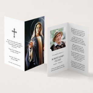 Catholic Prayer Cards   Holding Sacred Heart
