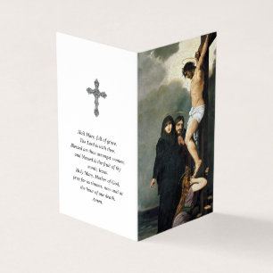 Catholic Prayer Cards   Holy Crucifixion