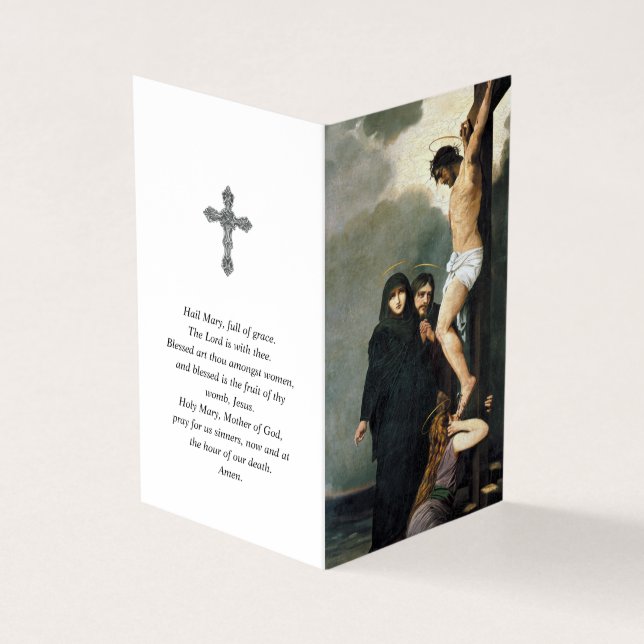 Catholic Prayer Cards | Holy Crucifixion (Outside)