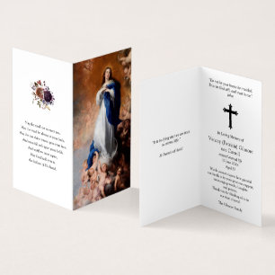 Catholic Prayer Cards   Immaculate Conception