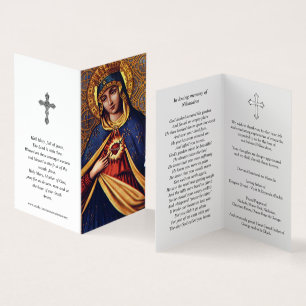 Catholic Prayer Cards   Immaculate Heart