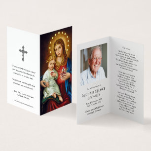 Catholic Prayer Cards   Immaculate Heart Mary