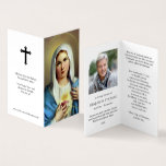 Catholic Prayer Cards | Italian Mary<br><div class="desc">Catholic prayer cards or Sympathy Holy Cards have a religious devotional image on the front. A small folding card that can be completely personalised on the inside with your loved one’s photo and details. Add a special prayer, poem, verse or memory and this card will become a treasured keepsake by...</div>