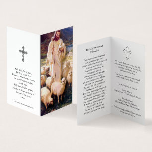 Catholic Prayer Cards   Jesus Good Shepherd 5