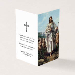 Catholic Prayer Cards   Jesus Good Shepherd 6
