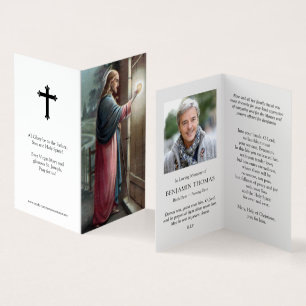 Catholic Prayer Cards   Jesus Knocking
