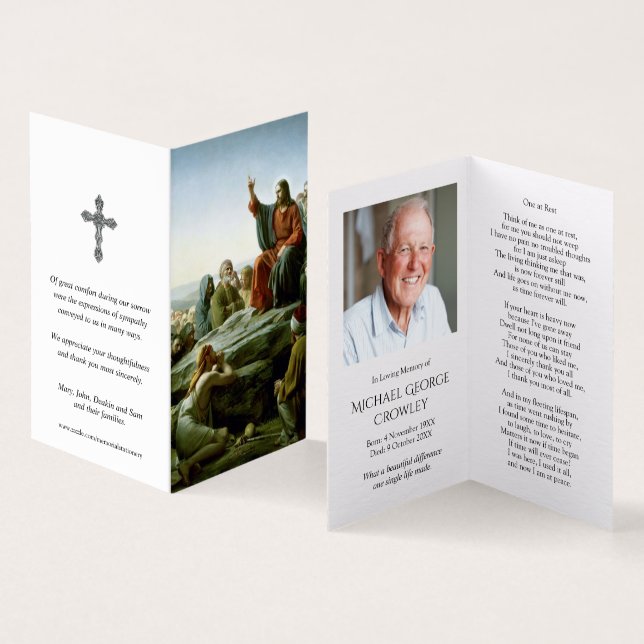 Catholic Prayer Cards | Jesus The Teacher (Inside and Outside)