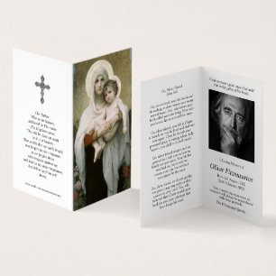 Catholic Prayer Cards   Madonna of Roses