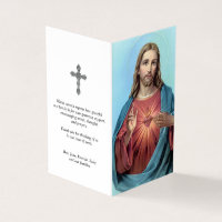 Catholic Prayer Cards | Most Loving Heart