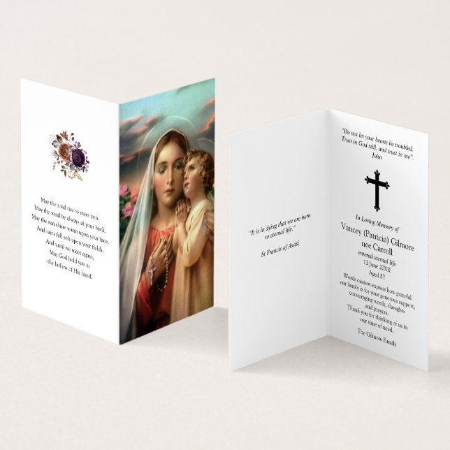 Catholic Prayer Cards | Mothers Devotion (Inside and Outside)