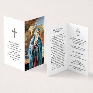 Catholic Prayer Cards   Our Lady