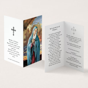 Catholic Prayer Cards   Our Lady