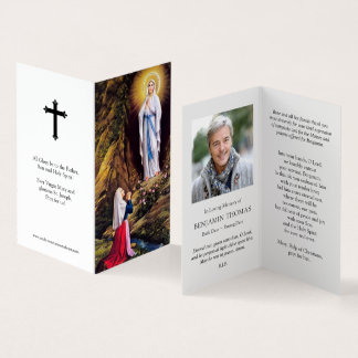 Catholic Prayer Cards | Our Lady Lourdes 1