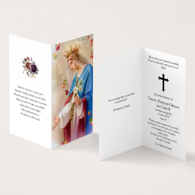 Catholic Prayer Cards | Rosaries (Inside and Outside)