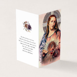 Catholic Prayer Cards   Sacred Heart Jesus 2