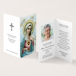 Catholic Prayer Cards Sacred Heart Mary 3
