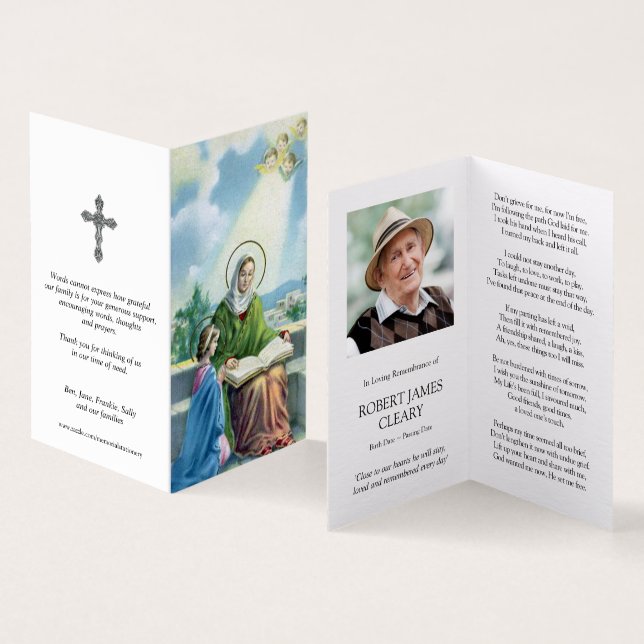 Catholic Prayer Cards | St Anne & Mary 2 (Inside and Outside)