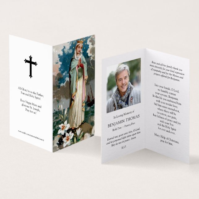 Catholic Prayer Cards | Stella Maris (Inside and Outside)
