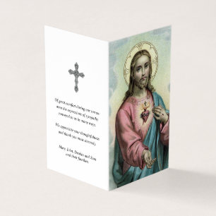 Catholic Prayer Cards   Sweet Heart Jesus