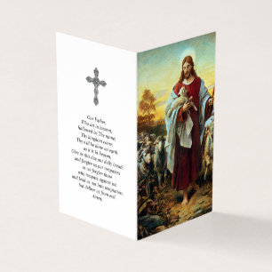 Catholic Prayer Cards   The Good Shepherd