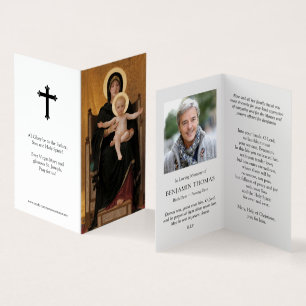 Catholic Prayer Cards   Virgin & Child