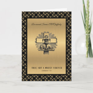 Catholic Priest Anniversary Ordination Elegant Card
