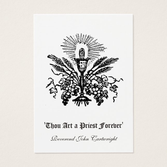 CATHOLIC PRIEST ANNIVERSARY ORDINATION HOLY CARDS (Front)
