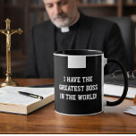 Catholic Priest Black Clergy Collar Religious Mug<br><div class="desc">Every priest will love having his own  Roman Catholic Priest Clergy collar mug!  All text and fonts can be modified!</div>