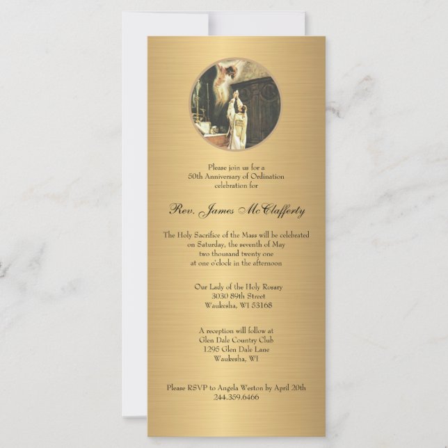 Catholic Priest Deacon Ordination Anniversary (Front)