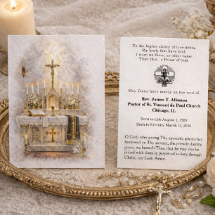 Catholic Priest Funeral Memorial Prayer