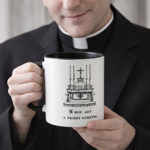 Catholic Priest Latin Mass Altar Prayers Religious Mug