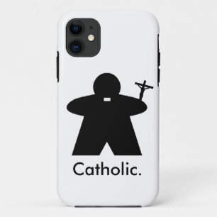 Catholic Priest Meeple iphone case