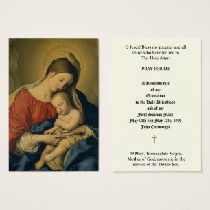 CATHOLIC PRIEST ORDINATION ANNIVERSARY HOLY CARDS