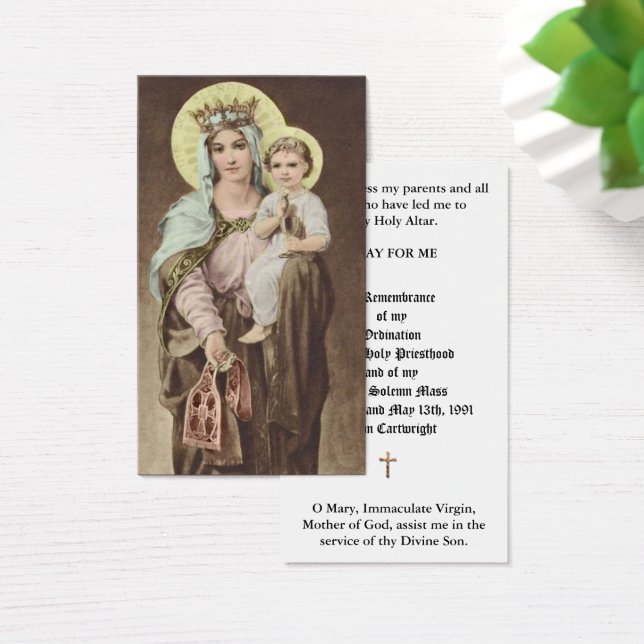 CATHOLIC PRIEST ORDINATION  ANNIVERSARY HOLY CARDS (Desk)