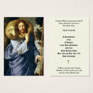 CATHOLIC PRIEST ORDINATION ANNIVERSARY HOLY CARDS