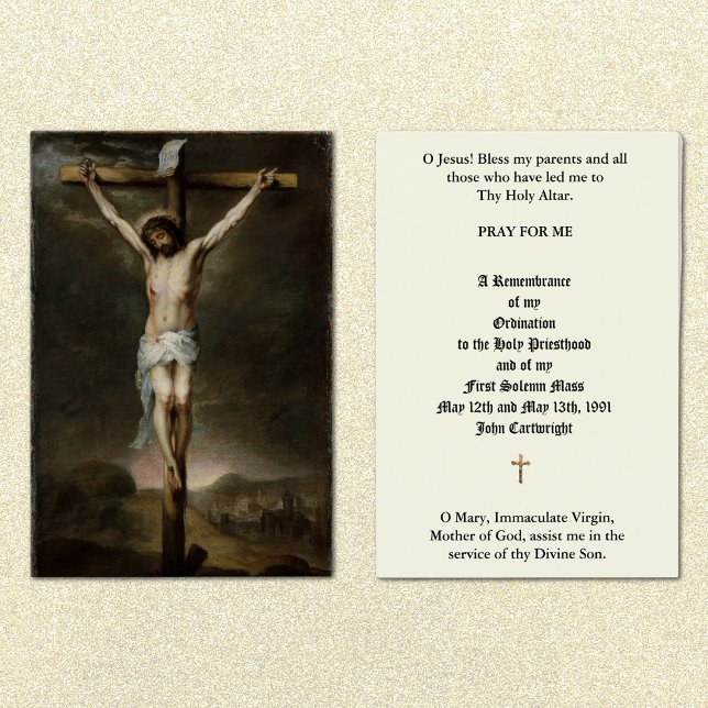 CATHOLIC PRIEST ORDINATION ANNIVERSARY HOLY CARDS (Creator Uploaded)