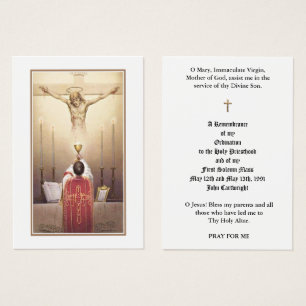 CATHOLIC PRIEST ORDINATION HOLY CARDS