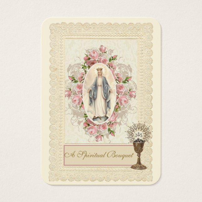 Catholic Priest Spiritual Bouquet Holy Cards (Front)