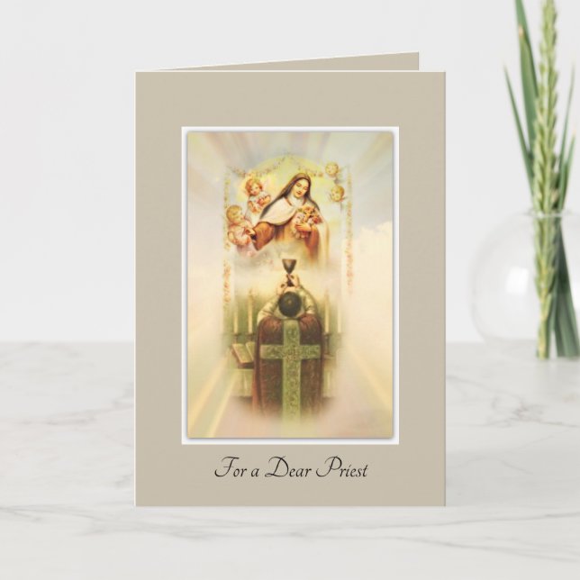Catholic Priest Words of Encouragement Card (Front)
